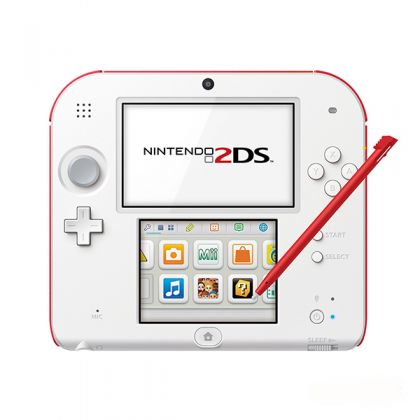 Nintendo 2DS White-Red